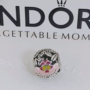 Pandora Cheshire Cat Alice in Wonderland Disney Parks Charm Pendant with box